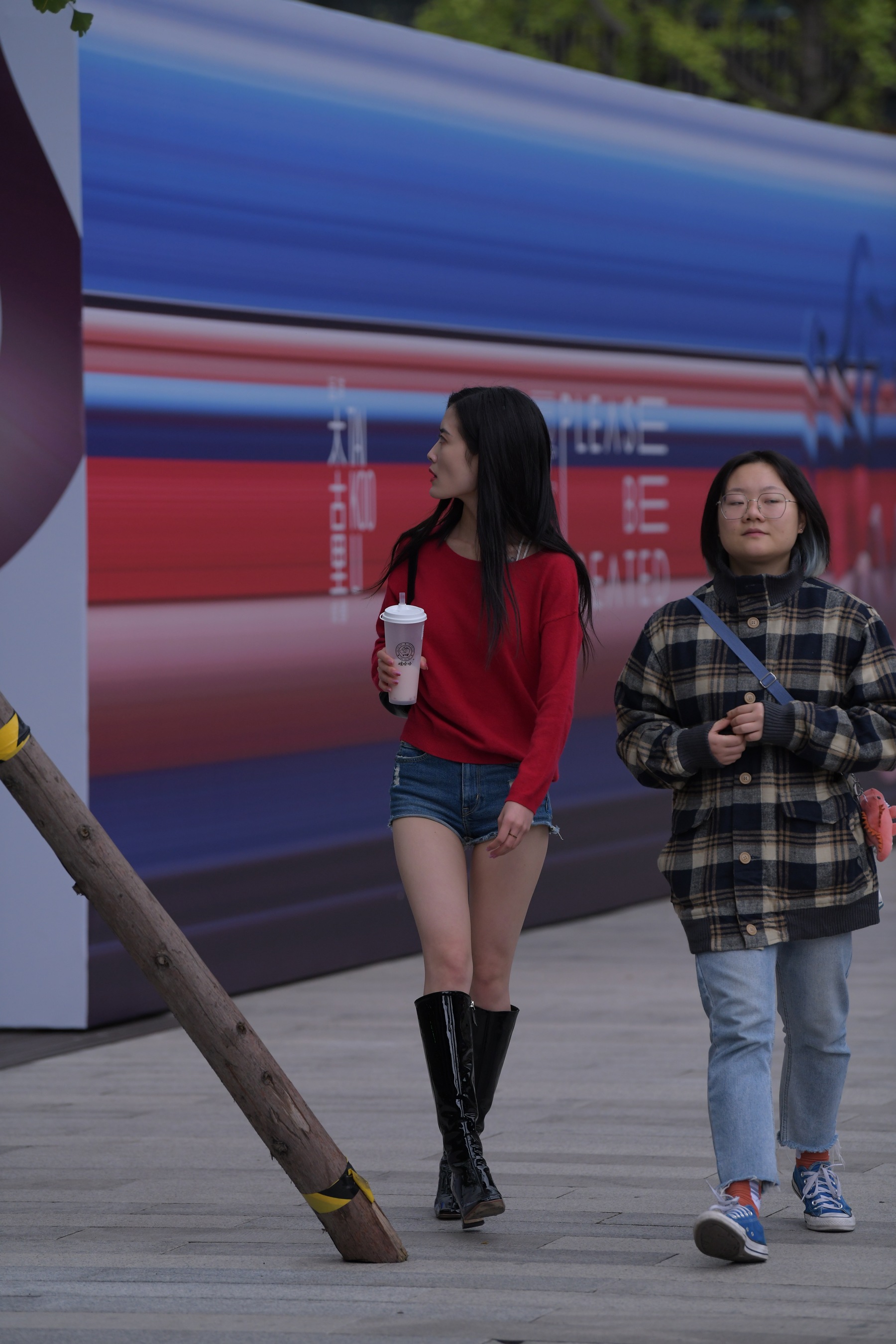 Visual impact work beautiful legs hot pants YY photo 7