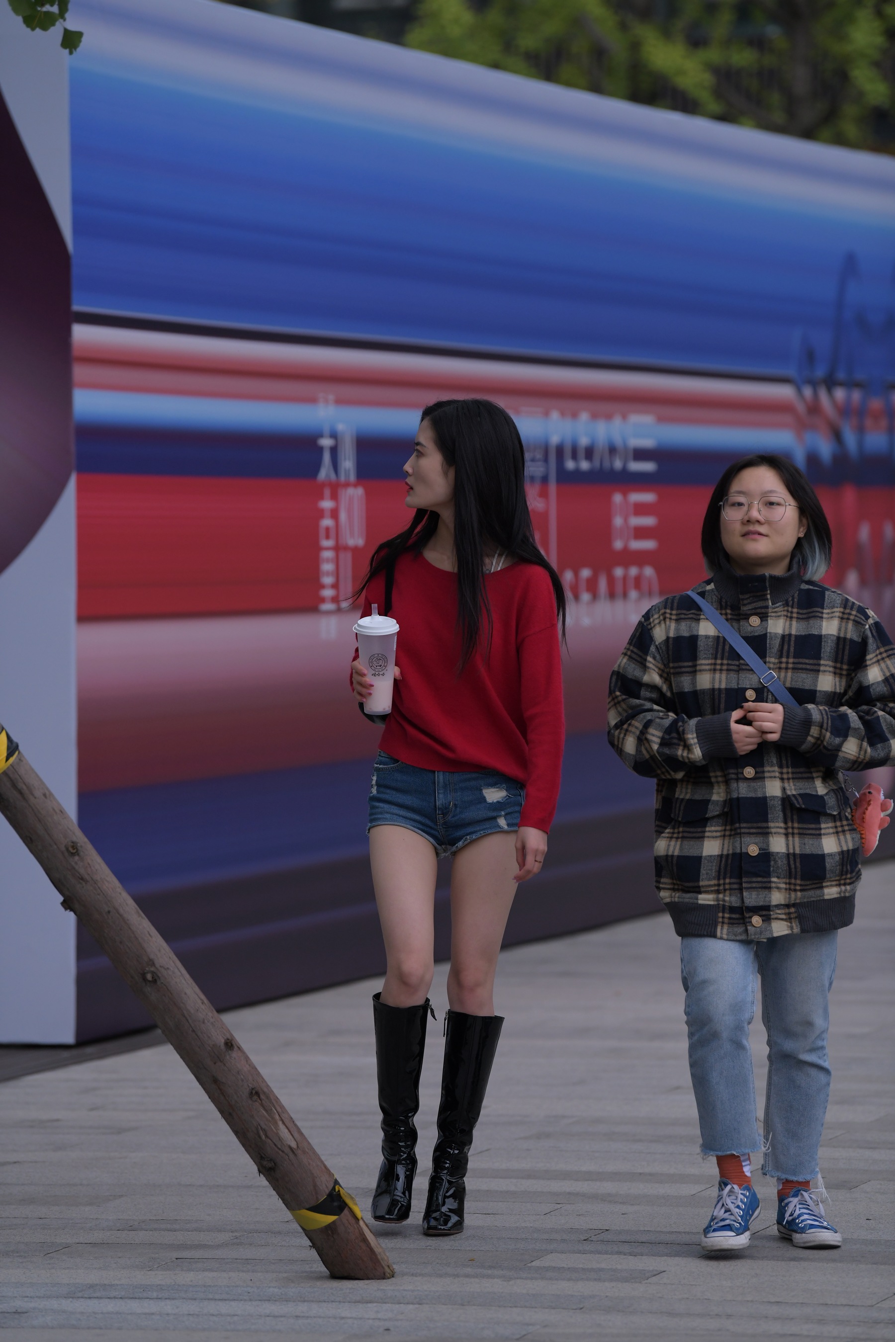 Visual impact work beautiful legs hot pants YY photo 6