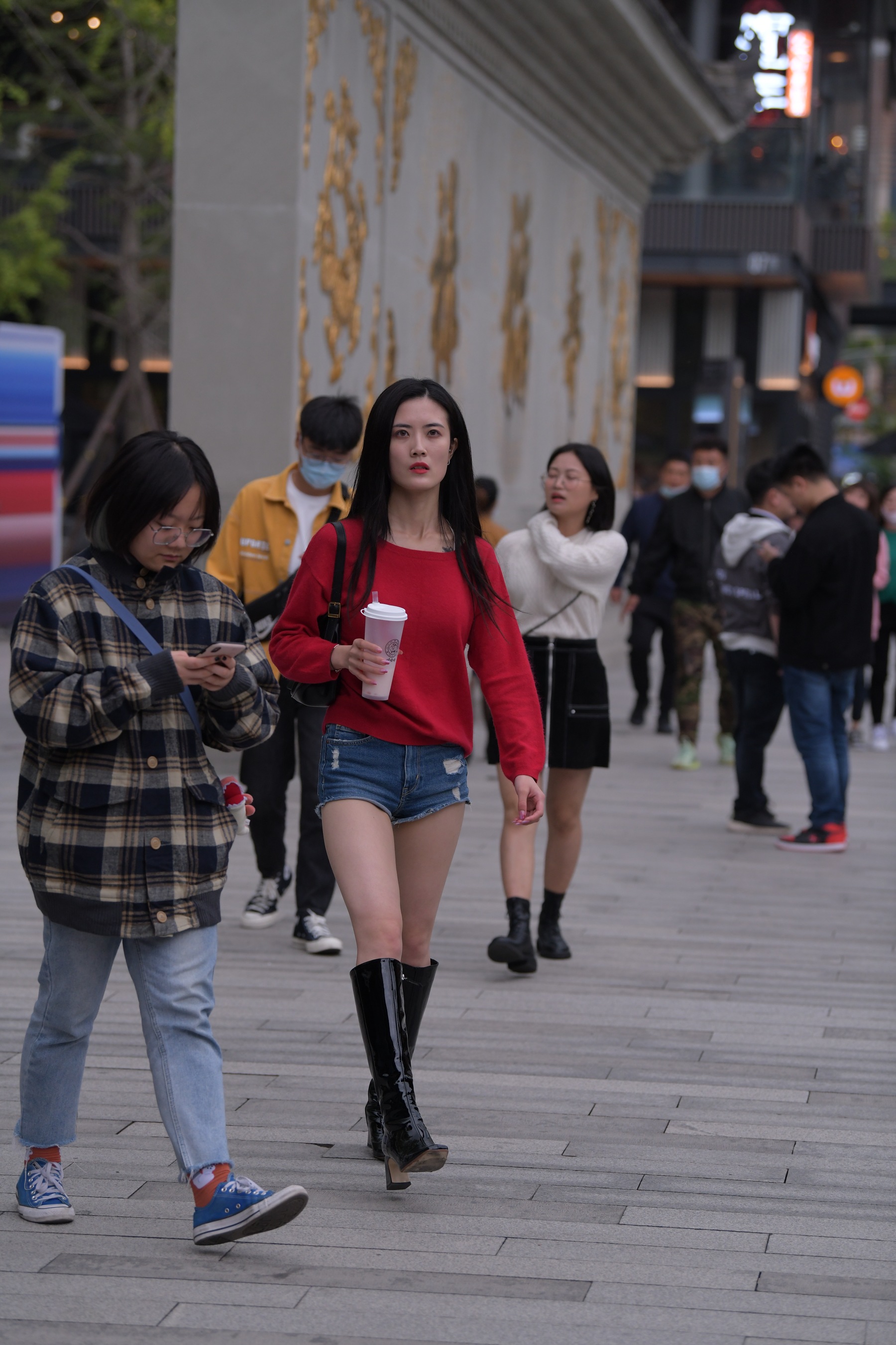 Visual impact work beautiful legs hot pants YY photo 9